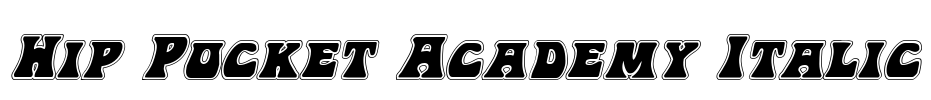 Hip Pocket Academy Italic Font Image
