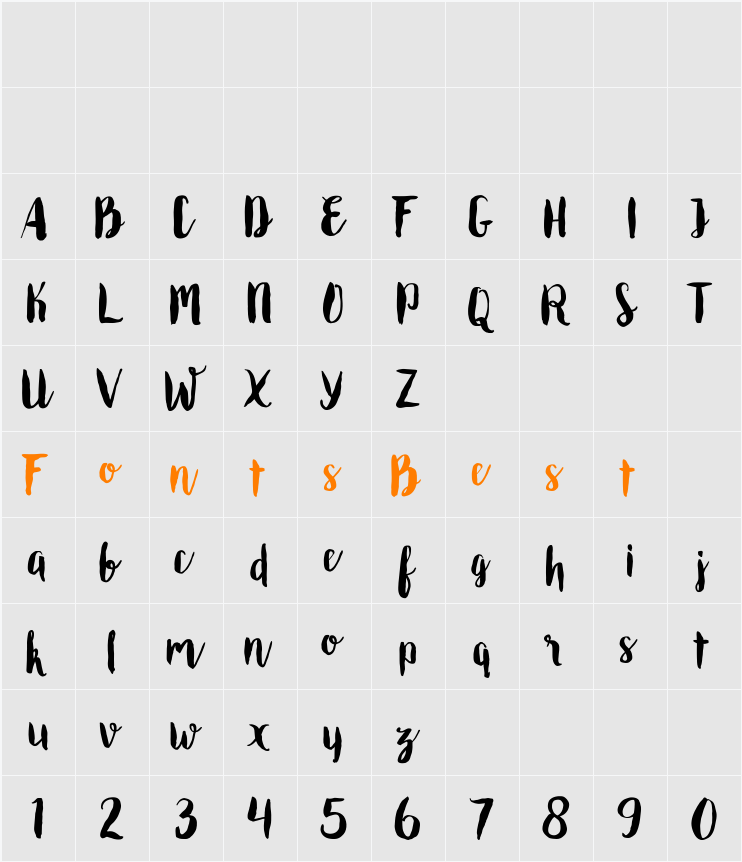 Roomfer Character Map