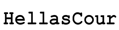 HellasCour Font Image