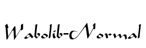 Wabolib-Normal Font Image