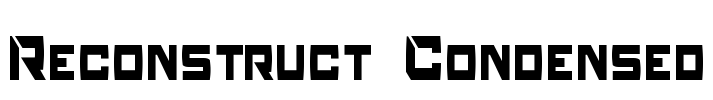 Reconstruct Condensed Font Image