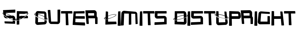 SF Outer Limits DistUpright Font Image