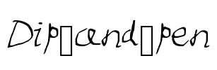 Dip_and_pen Font Image