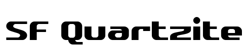 SF Quartzite Font Image