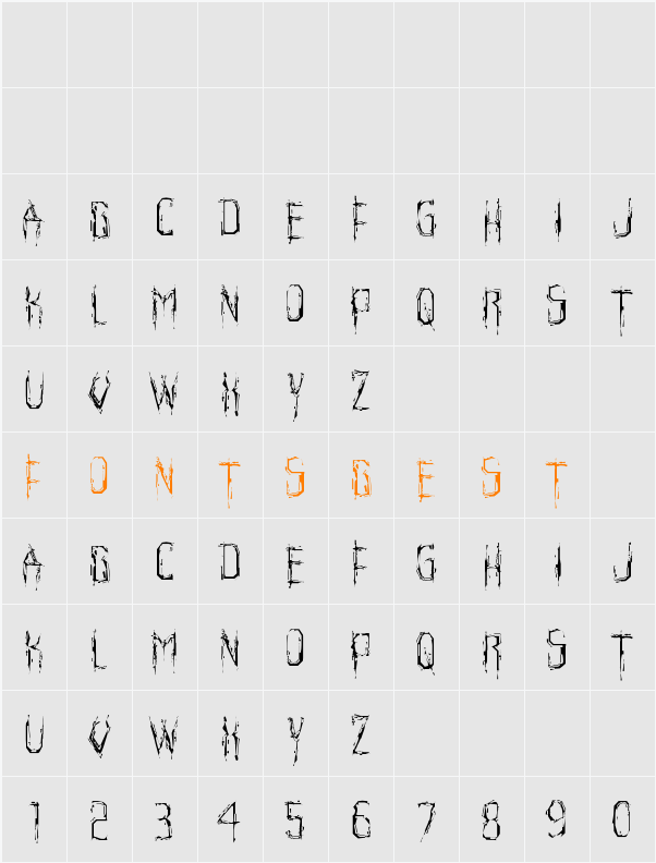 Horroroid Light Character Map