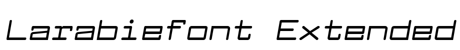Larabiefont Extended Font Image