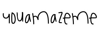 YouAmazeMe Font Image