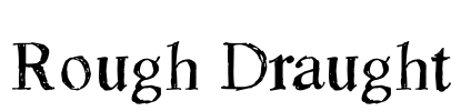 Rough Draught Font Image