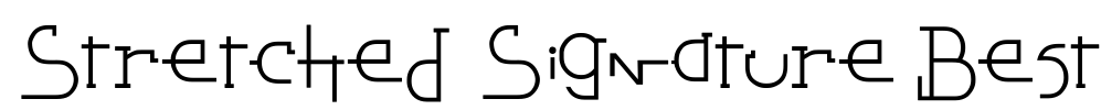 Stretched Signature Best Font Image