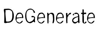 DeGenerate Font Image