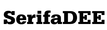 SerifaDEE Font Image