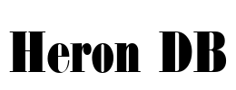 Heron DB Font Image