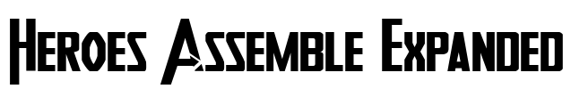 Heroes Assemble Expanded Font Image
