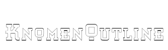 KnomenOutline Font Image