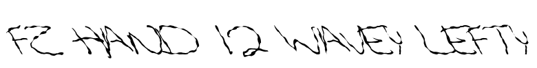 FZ HAND 12 WAVEY LEFTY Font Image