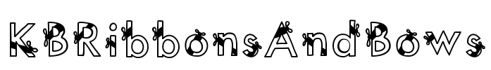 KBRibbonsAndBows Font Image