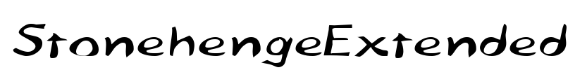 StonehengeExtended Font Image