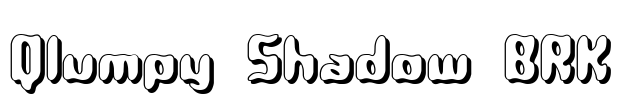 Qlumpy Shadow BRK Font Image