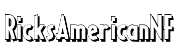 RicksAmericanNF Font Image