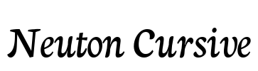 Neuton Cursive Font Image