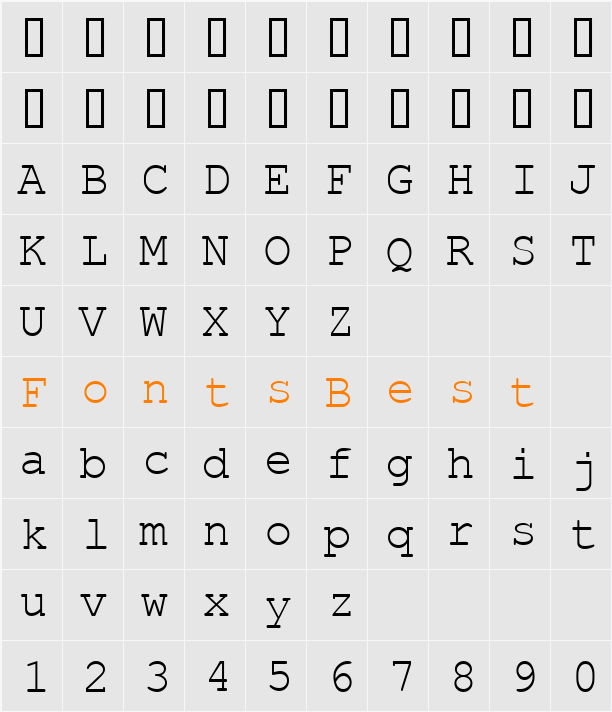 JI-Scythe Character Map