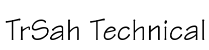 TrSah Technical Font Image
