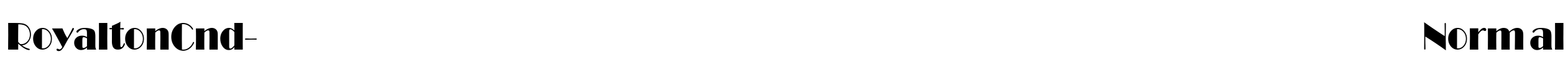 RoyaltonCnd-Normal Font Image