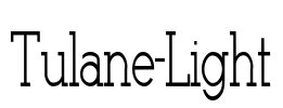 Tulane-Light Font Image