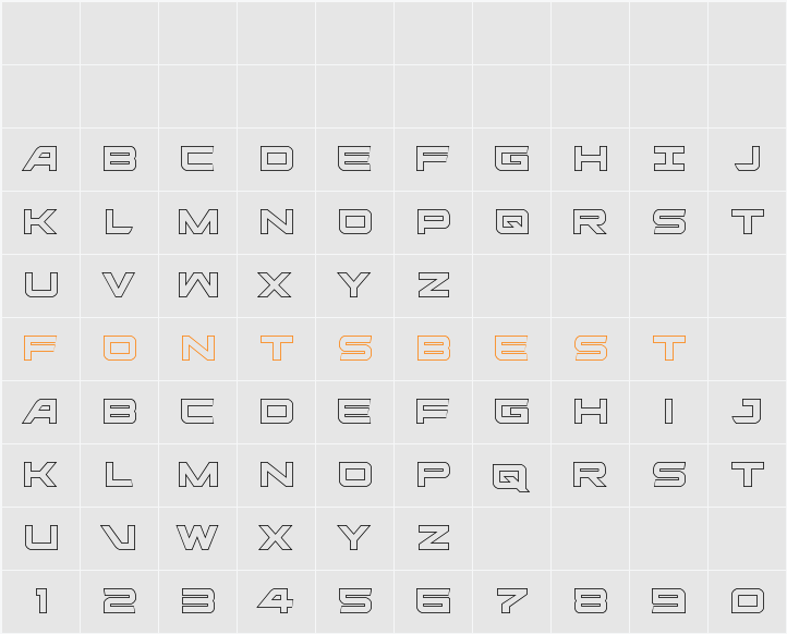 Ghost Clan Outline Character Map