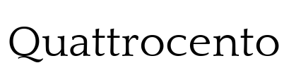 Quattrocento Font Image