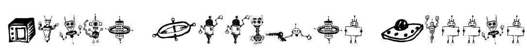 Space Woozies Extras Font Image