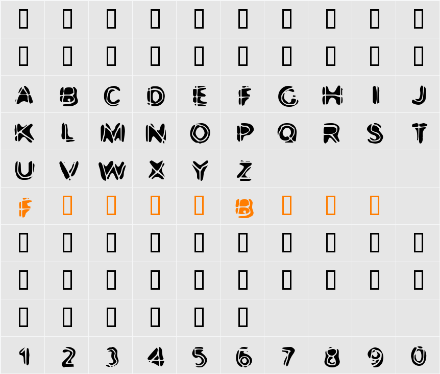 Bootyneck Character Map