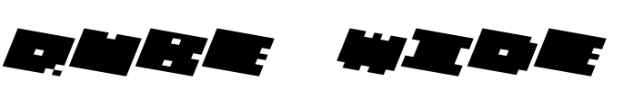 QUBE WIDE Font Image