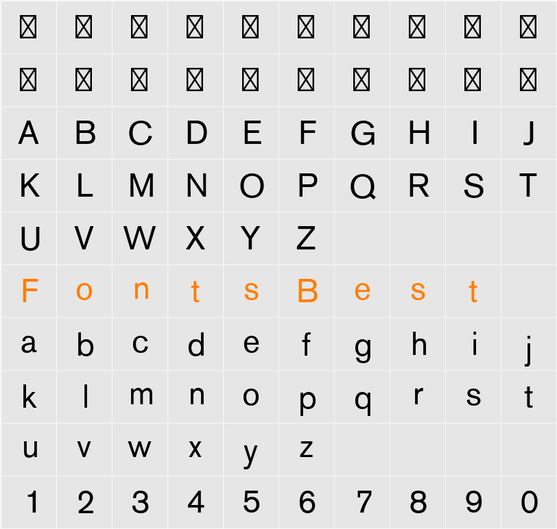 Akzidenz-Grotesk Pro Regular Character Map