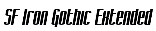 SF Iron Gothic Extended