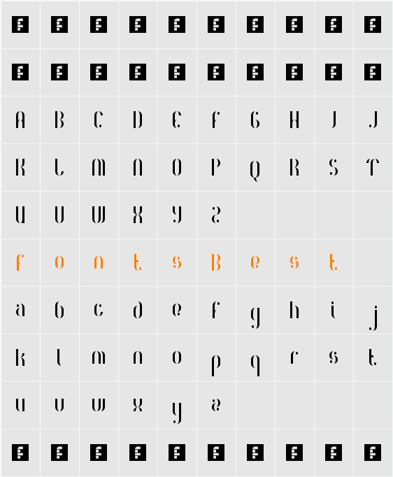 Royalty Code Character Map