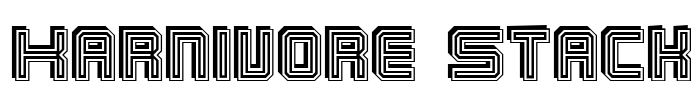 Karnivore Stack Font Image