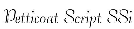 Petticoat Script SSi Font Image