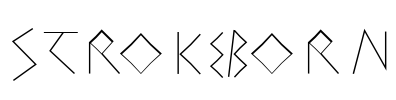 StrokeBorn Font Image