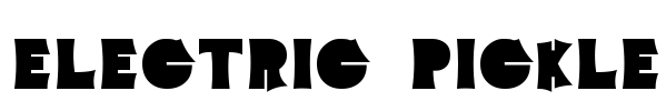 Electric Pickle Font Image