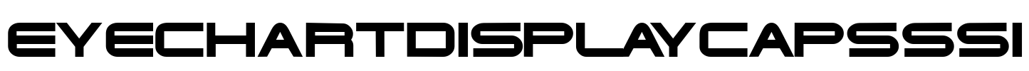 EyechartDisplayCapsSSi Font Image