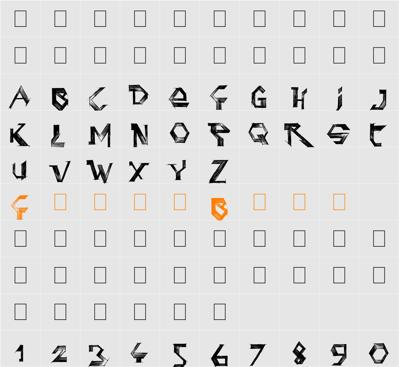 Penball Wizard Character Map