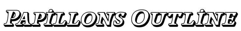 Papillons Outline