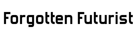 Forgotten Futurist Font Image
