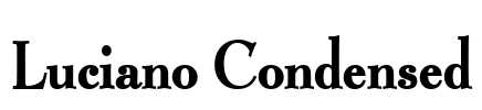 Luciano Condensed Font Image