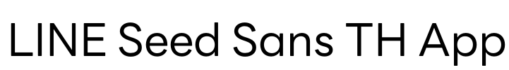 LINE Seed Sans TH App Font Image