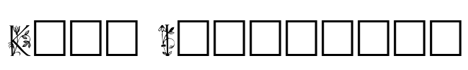Koch Initialen Font Image