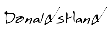 DonaldsHand Font Image