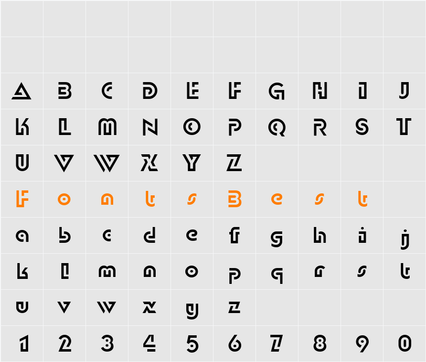 DublonC Character Map