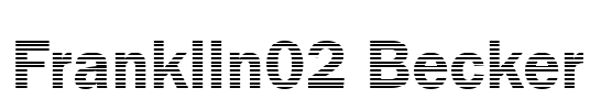 Franklin02 Becker Font Image